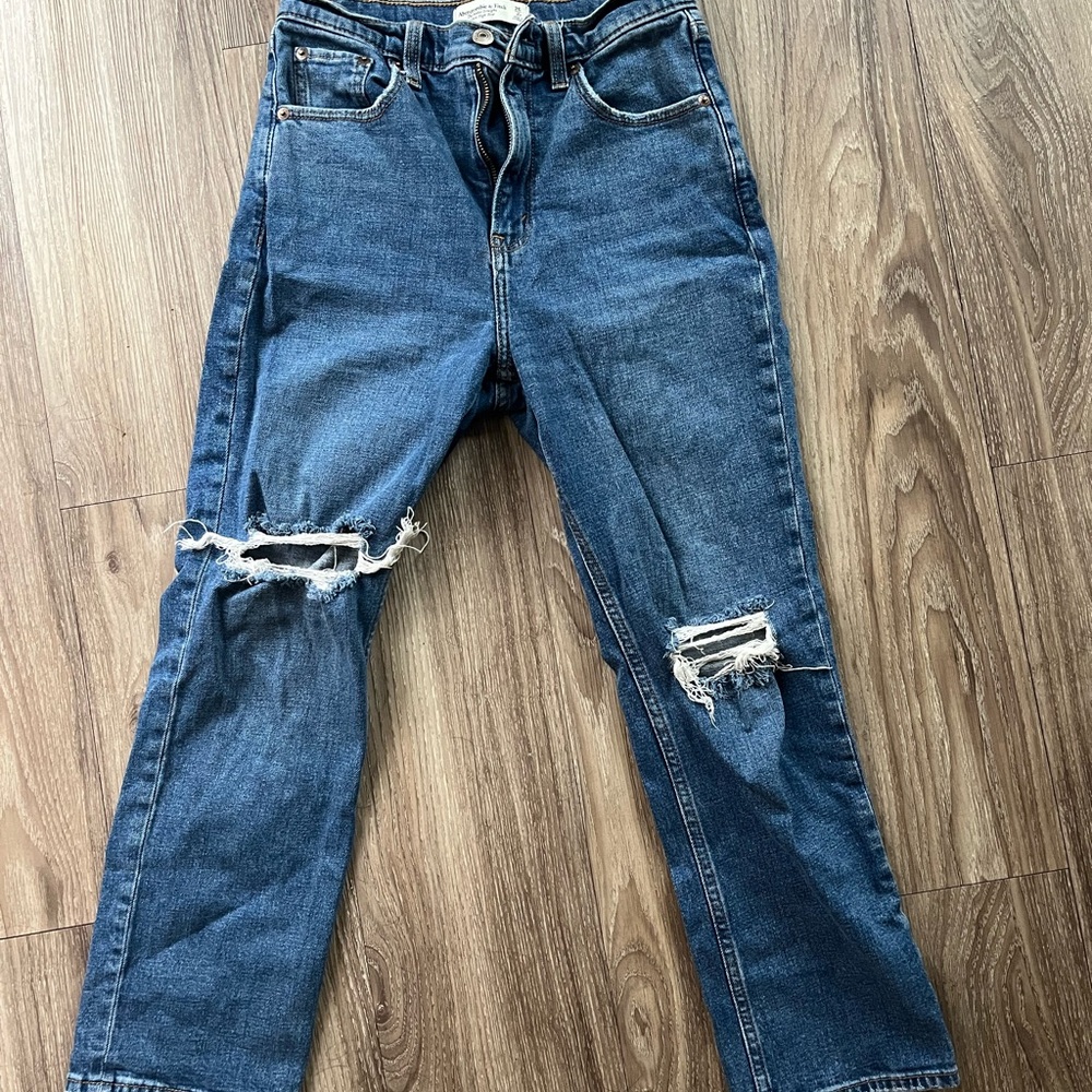 Abercrombie & Fitch Blue Straight Jeans